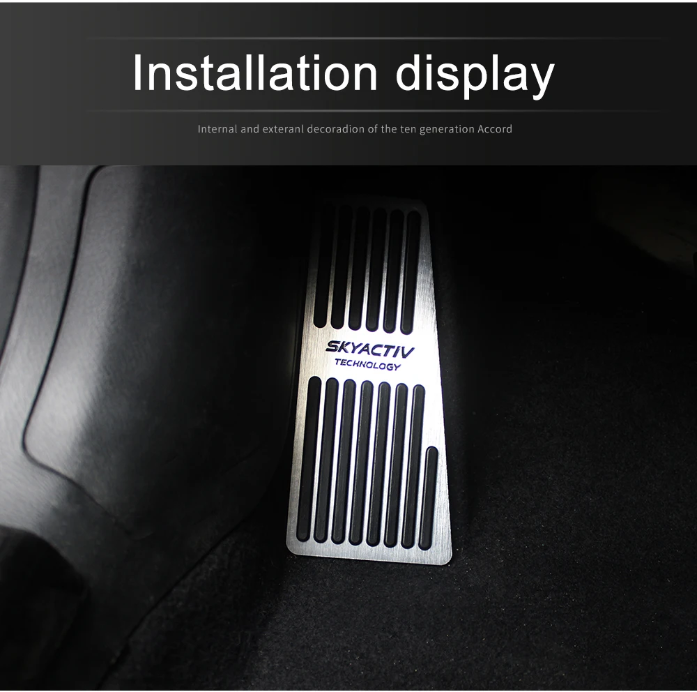 Auto Gaspedal Fußstütze Pedal Bremse Kupplung Pad Zubehör Für Mazda 2 3 6 BM GJ CX-5 CX5 KE KF CX-3 CX7 CX-8 CX-9 Axela ATenza – Detail 7