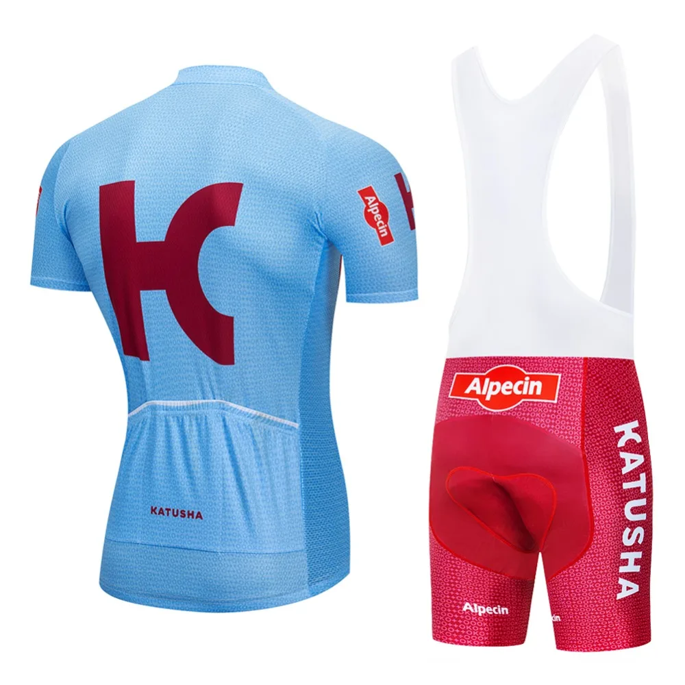 NEW TEAM KATUSHA bike Cycling Jersey 9D Gel Bike Shorts Suit MTB Ropa Ciclismo Mens Summer Bicycling Maillot Culotte Clothing