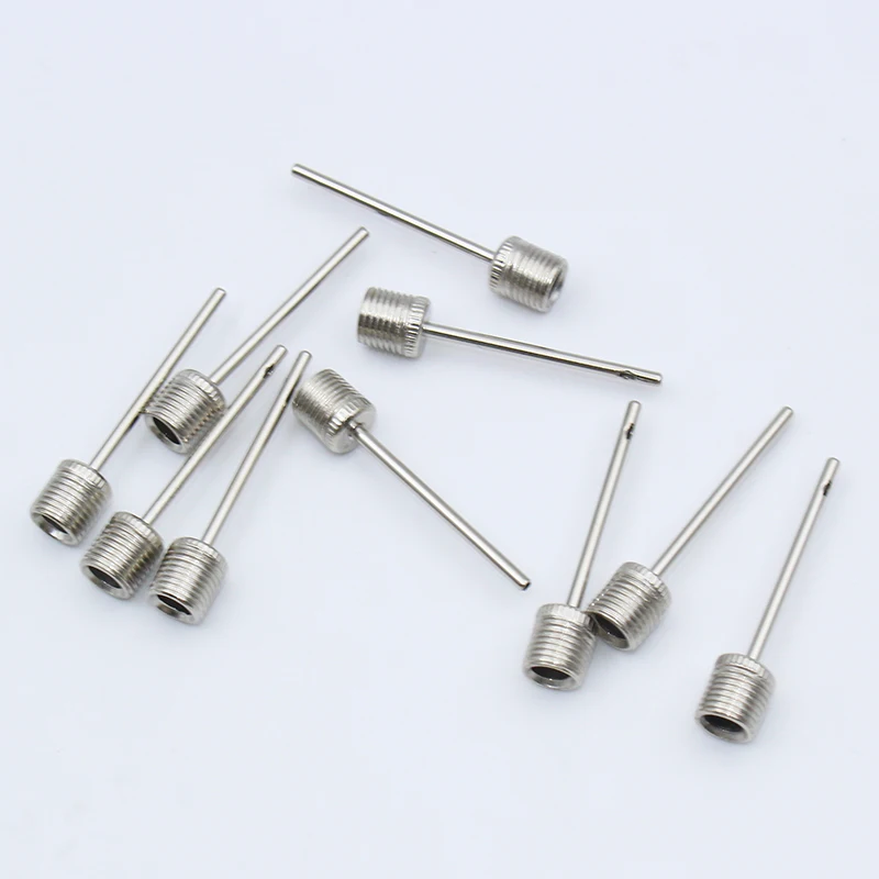 10/20Pcs Ball Air Needle Stainless Steel Pump Pin Basketball Inflating Needle Football Soccer Inflatable Valve Adaptors Nozzle