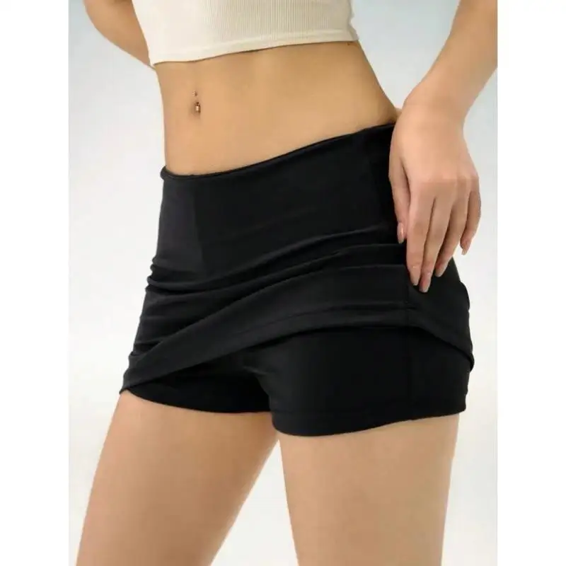 

Sexy Slim Fit Skirt T 57656 Sle Women's Color Summer ort Skirt Retro Ciwalk Nine Points Pants Elastic Micro ...