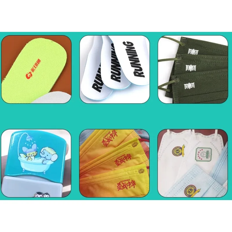 Semi Auto Pneumatic Heat Transfer Press With Automatic Foil Feeding 5x7cm 10x13cm Plate For Garment Shoes TPU Silicone Label