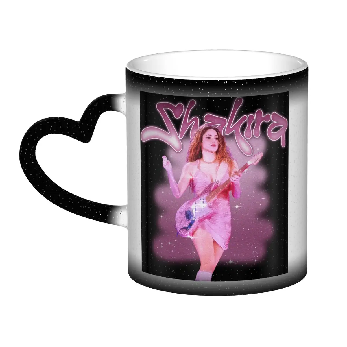 Pretty Pink Pop Singer Shakira Mug Funny Ceramic Coffee Cups Tea Mugs Milk Cup Drinkware Gifts for Friends
