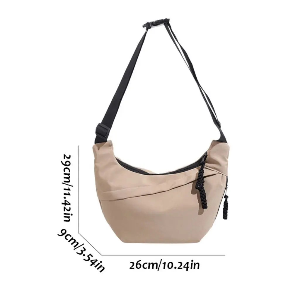 Nylon Oxford Dumpling Bolsas para Meninas, Canvas Underarm Bag, Bolsas de Ombro Únicas, Bolsa Crossbody, Grande Capacidade, Bolsa Esportiva, Lazer