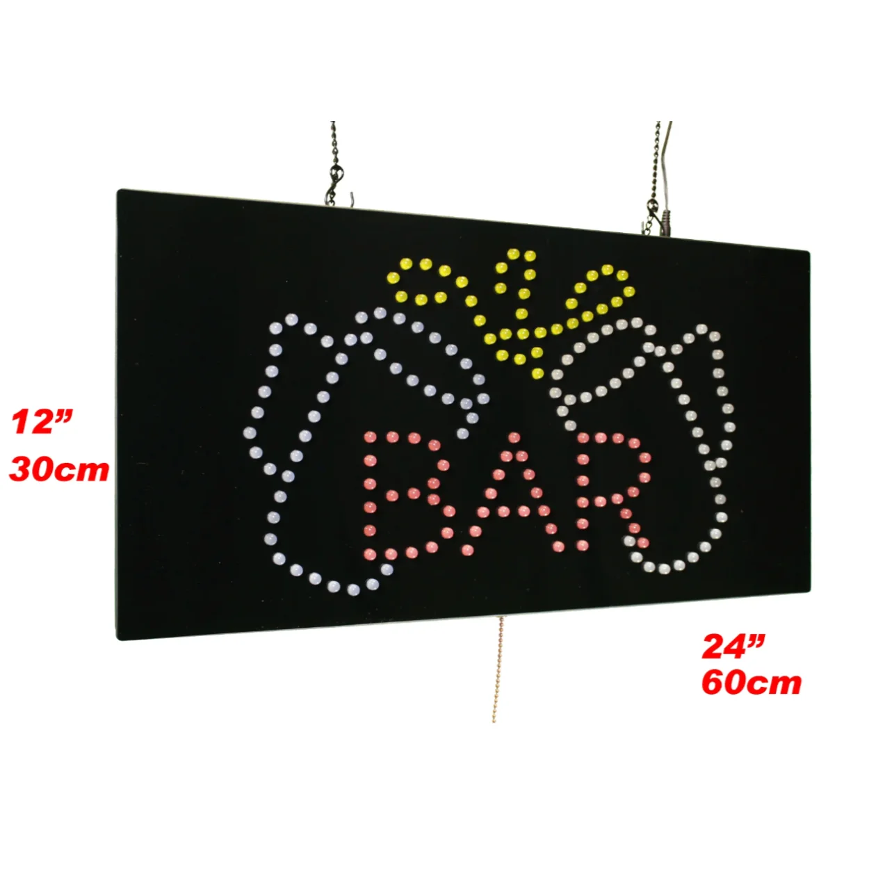 LED Light Bulb Electronic Sign for Computer Repair Store with High Visibility Ultra Bright Lighting