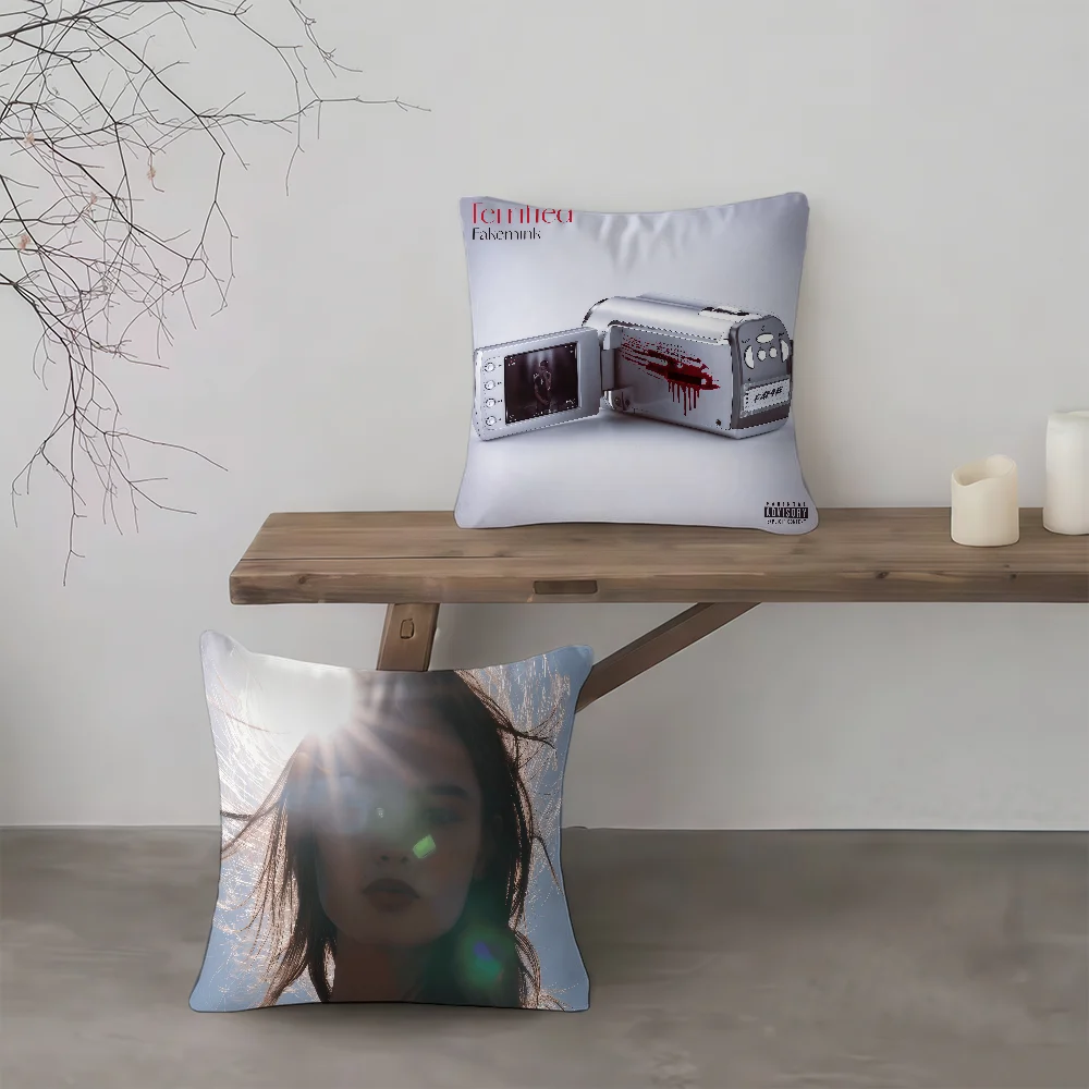 cushion cover Sinegr Fashionable Style F-Fakemink pillowcase Comfortable Terrified sofa Bedroom Personalized Decoration