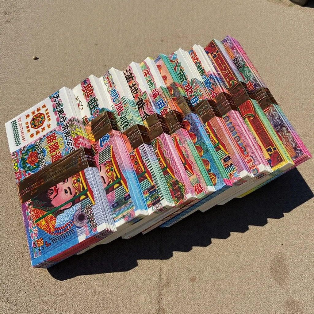 

1000 Sheets Ancestor Money Paper Colorful Burning Sacrifice Supplies for Festivals and Ancestor Worship Wish Paper to Burn