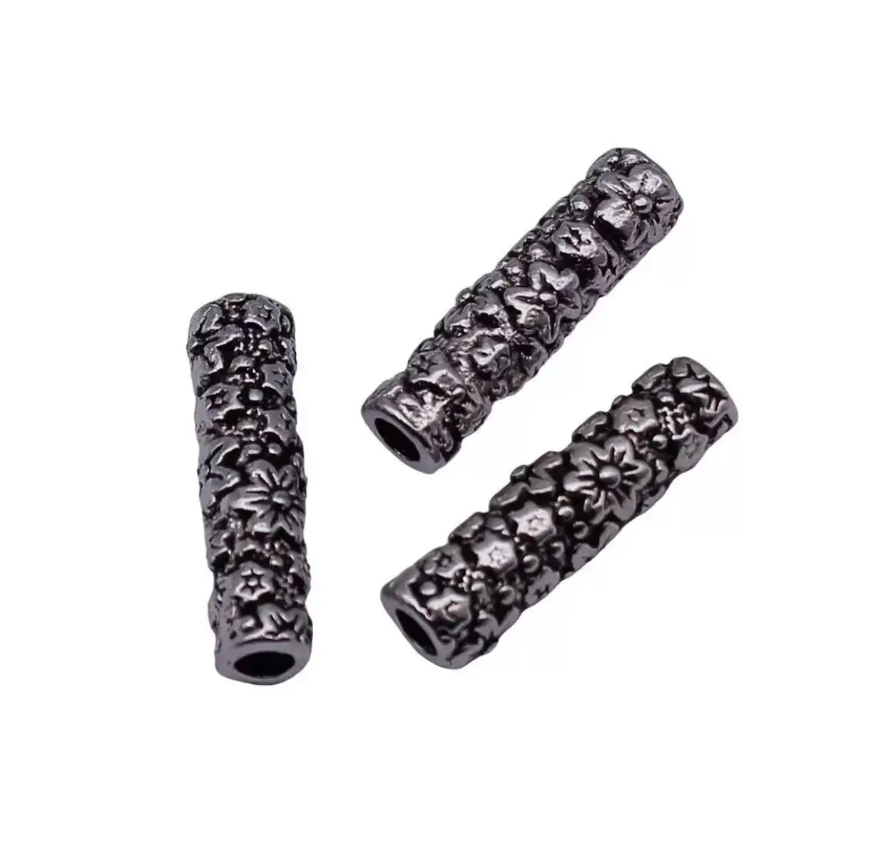 

10pcs 20*5.4mm,hole:2.7mm flower long tube beas HW4039 handmade findings