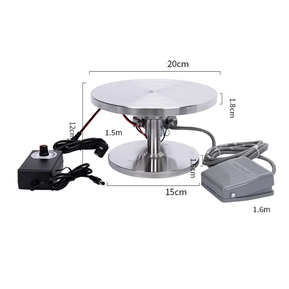 Foot Switch Electric Pottery Wheel – Multi-Functional Craft Tool for Ceramic Gilding/Line Drawing/Sculpting