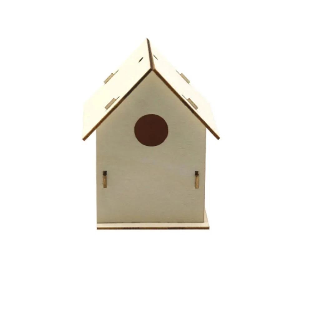 

3pcs Bird Raising Tool Wooden Bird Nest Creative Cartoon Bird House Minimalist DIY Bird Cage Wild Pigeons