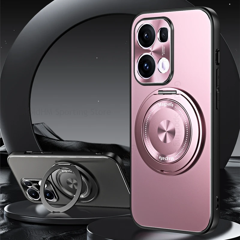 

For OPPO Find X8s Plus X8 Ultra 360° Ring Kickstand Magnetic Shockproof Case Find X7 Ultra X6 X8 S Plus For Magsafe Stand Cover