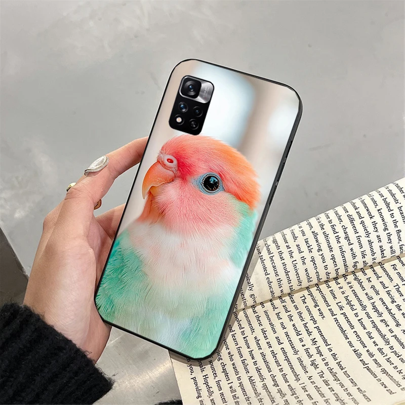 

Phone Case For Xiaomi Redmi note 14 Pro 14 13 12 11 10 Pro 14S 12S 11S Redmi 14C 13C 10 Bird Parrot