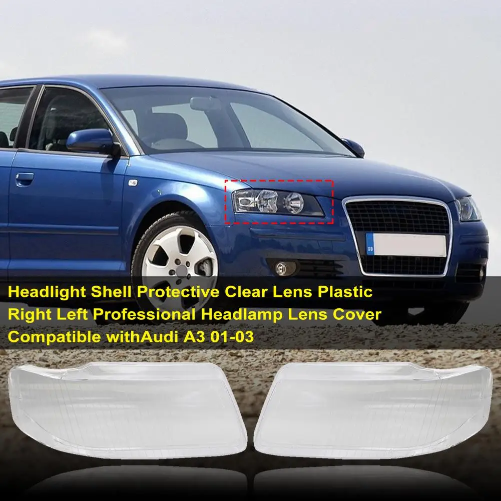 

Practical Plastic Front Protective Headlamp Lens Shell 8L0941004AF 8L0941004K Perfect Match Portable Headlight Shell