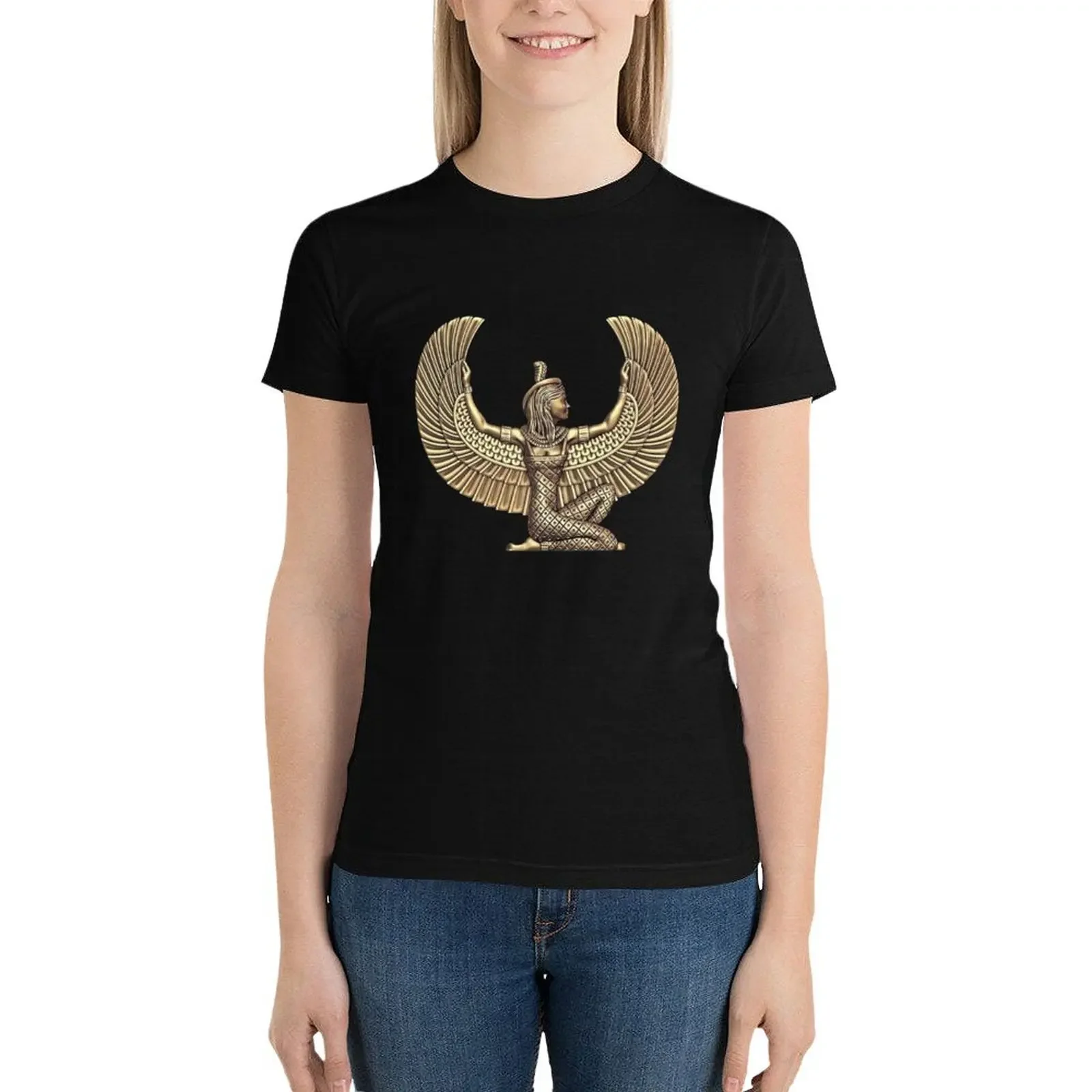 Winged Isis T-shirt hippie clothes vintage clothes luxury designer clothing Women