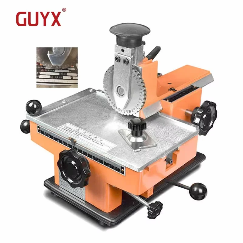 Steel Embossing Machine, Manual Metal Aluminum Alloy Nameplate Dog Tag ID Card Stamping Label Engraving Embossing Marking Tool