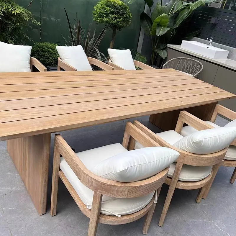 Luxury Garden Table Conference Patio Livingroom Wood Coffee Dinning Tables And Chairs Salon Modern Coiffeuse Outdoor Furniture