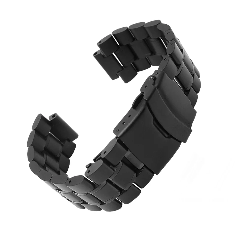 Refined steel watch band For Casio Black Knight MWA-100H MWD-100H male modified stainless steel watch strap wristband bracelet