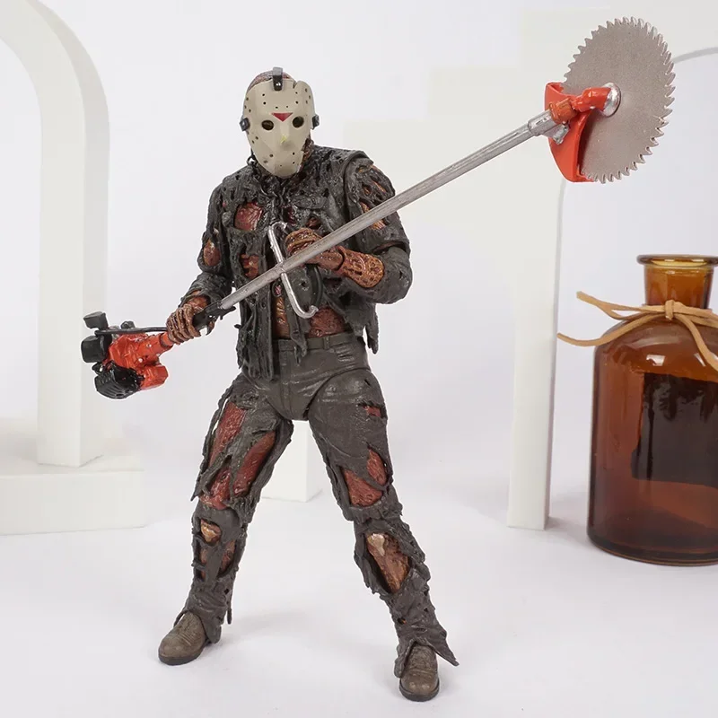 الكلاسيكية الرهيبة فيلم NECA الجمعة جيسون Voorhees البلاستيكية عمل نموذج لجسم دمية لعبة هدية