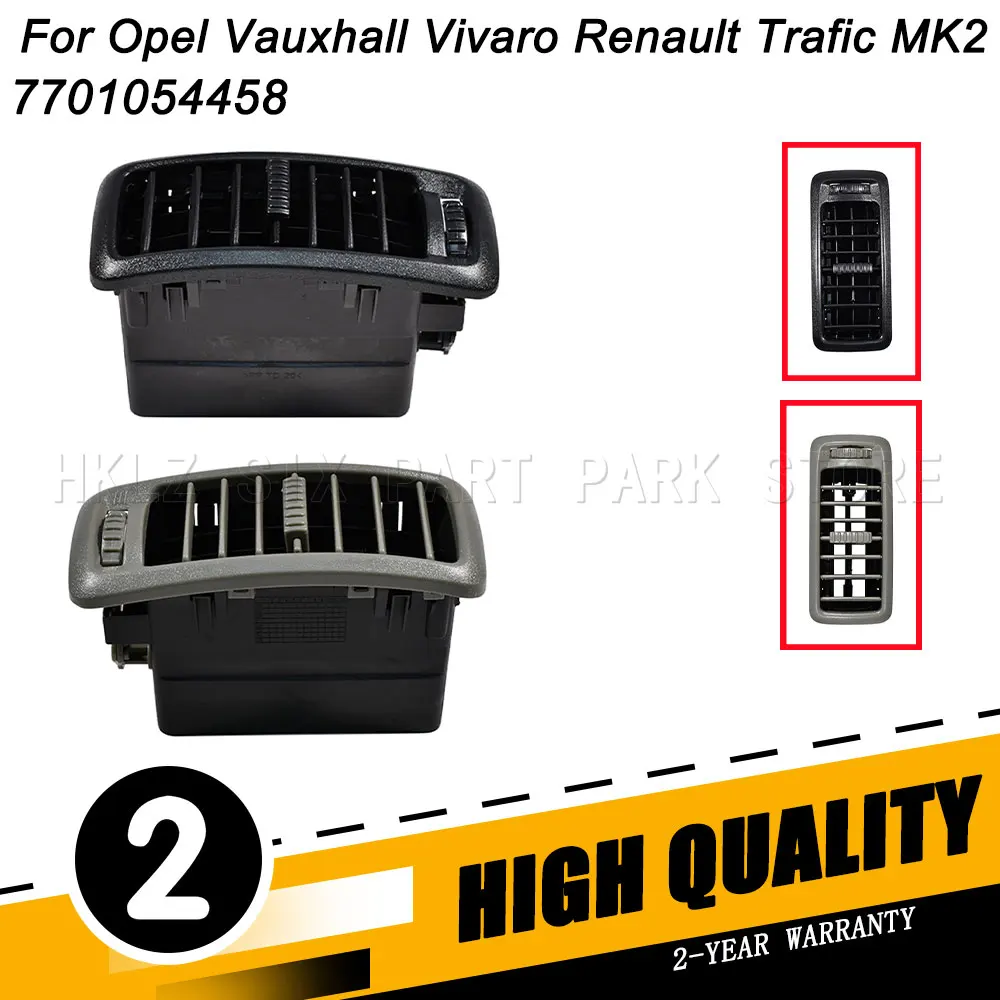 Black Gray Heater Air Vent Grille Diffuser Cover OEM 7701054458 For Opel Vauxhall Vivaro Renault Trafic MK2 Interior Replacement
