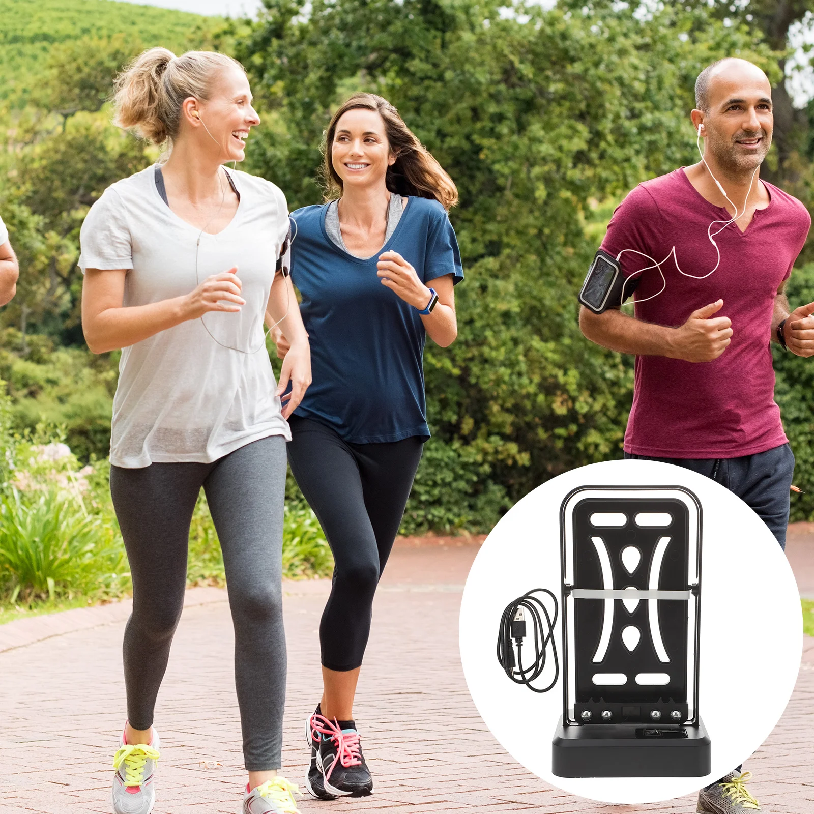 Automatic Pedometer Shake Wiggle Device for 6.5 Inch Smart Phones Plastic Comfort Touch Simple Design Practical Step Counter