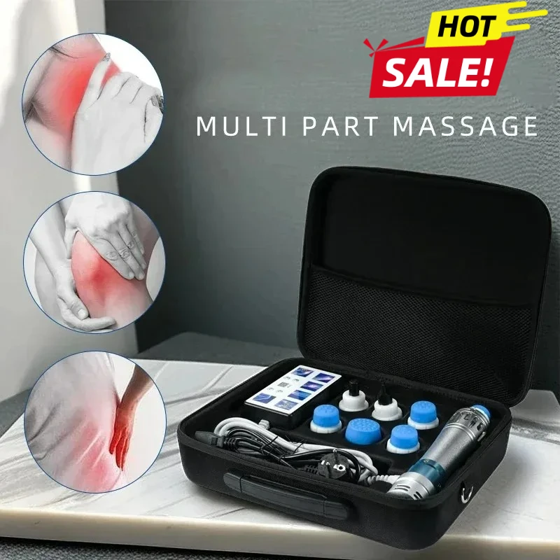 Portable Shockwave Therapy Machine Physiotherapy Shock Waves Vibrator-Massagers Muscle Machine Health Body Massager Pain Relief