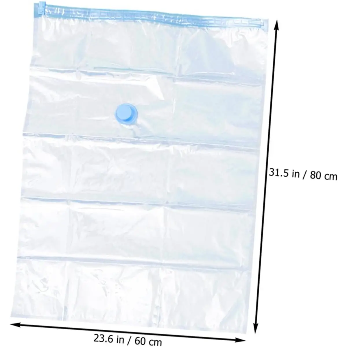 Vacuum Compress Storage Bags 60x80cm Space Saver Organizer for Clothes Bedding with 10pcs Compression Bags for Home