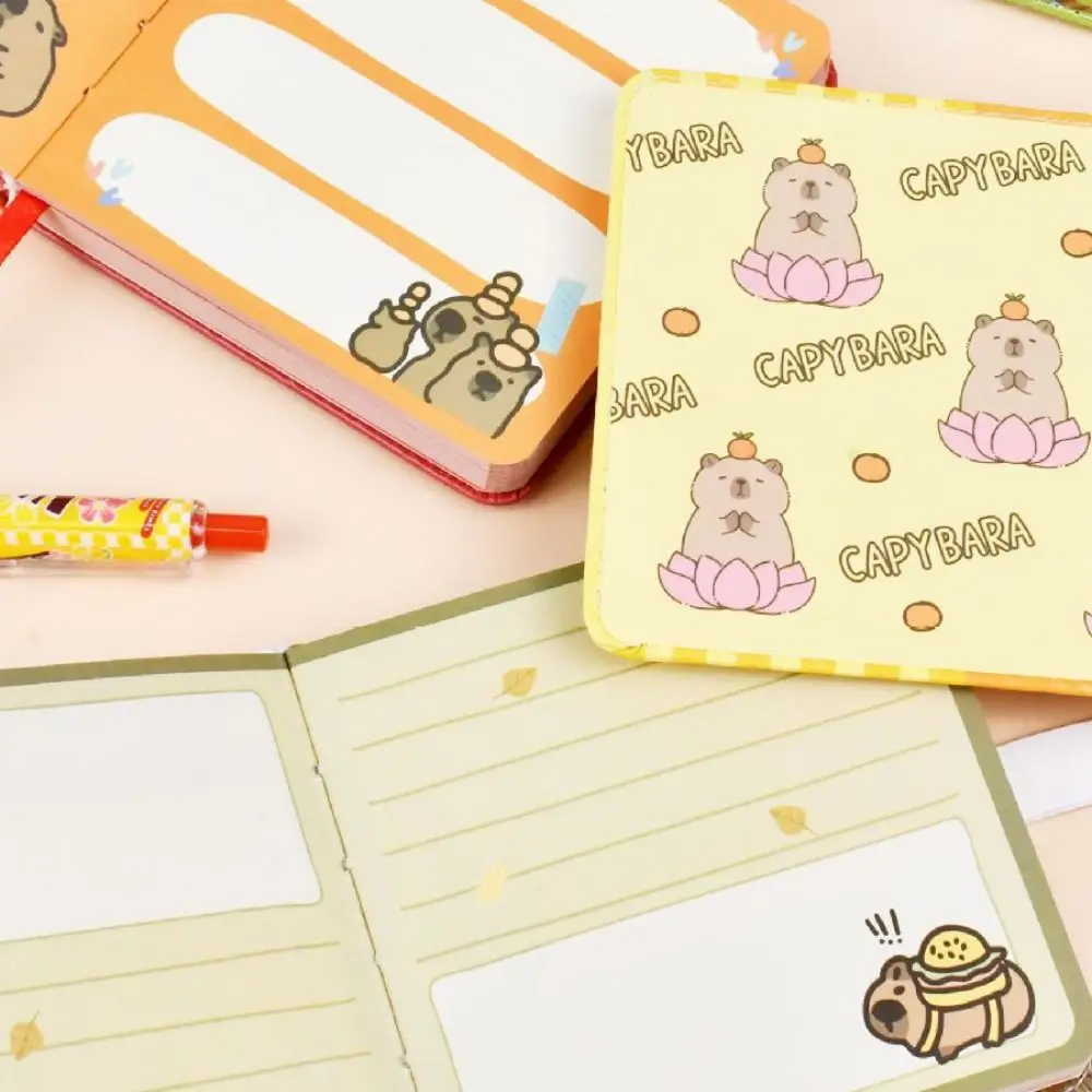 Sketchbook Capybara Decor Drawing Book Portable Notepads Pocket Painting Paper Magnetic Snap Hand Ledger