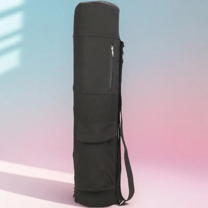 Yoga Bag Large Capacity Breathable Sling For Exercise Fitness Kettle Design Water Bottle Holder Phone Pocket Three Compartment