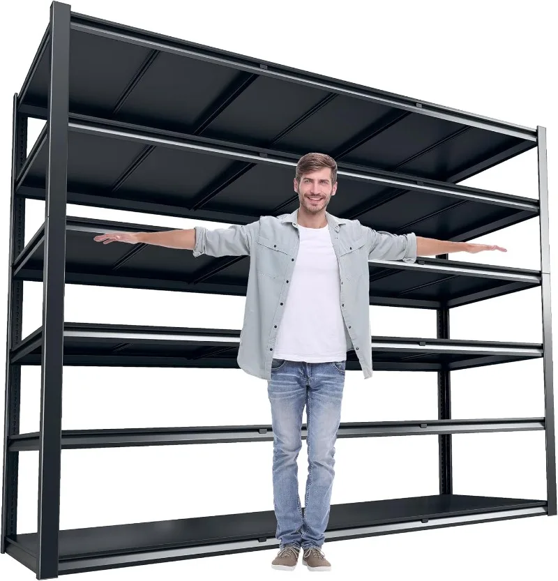 84“H Garage Shelving Heavy Duty Storage Shelves 3500 LBS Adjustable Metal Shelving Uints and Storage for Garage,Warehouse