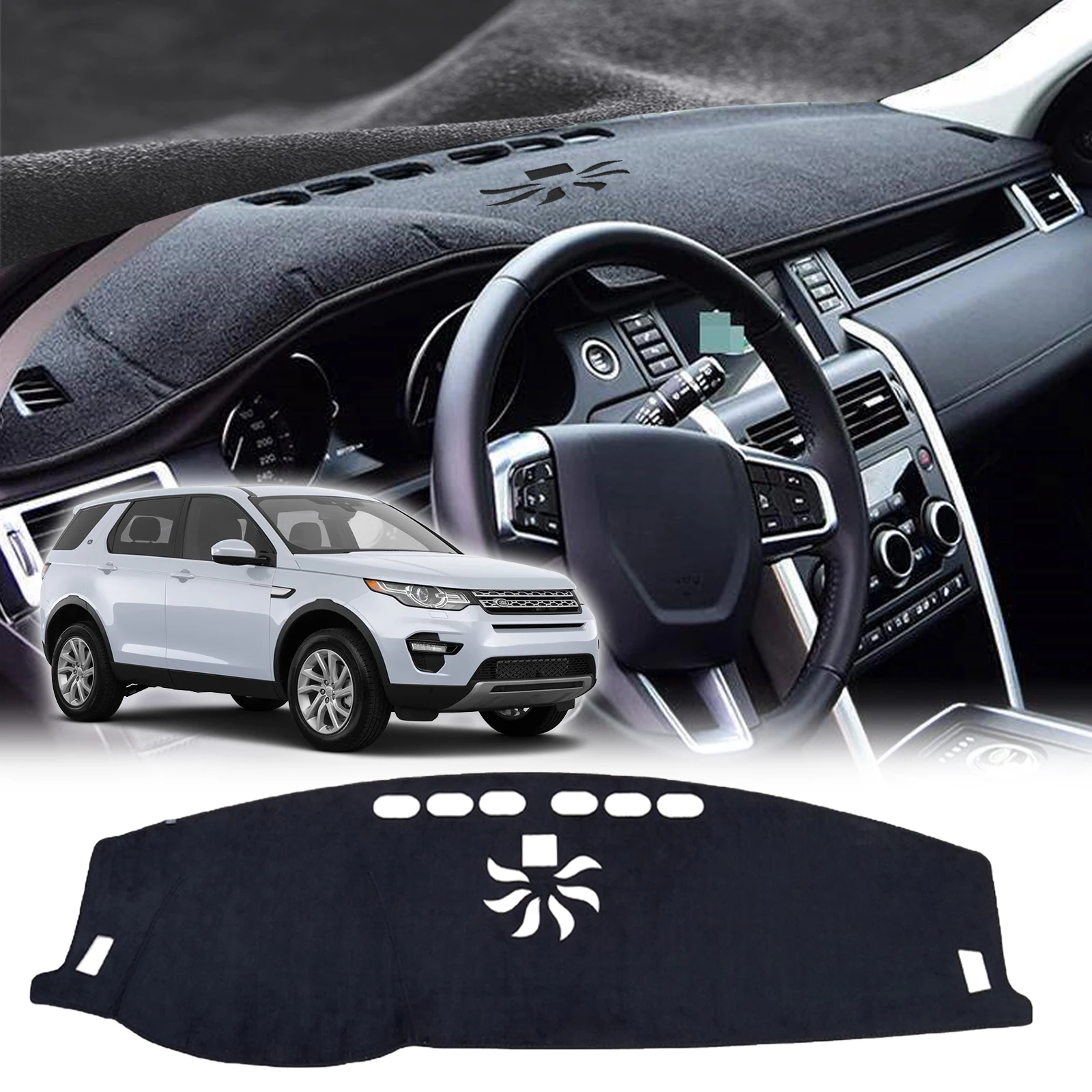 

Custom Laser-Cut Dashboard Sunshade for Discovery Sport 2015-2019 - Dustproof Non-Slip UV Protection Mat Accessories dashmat