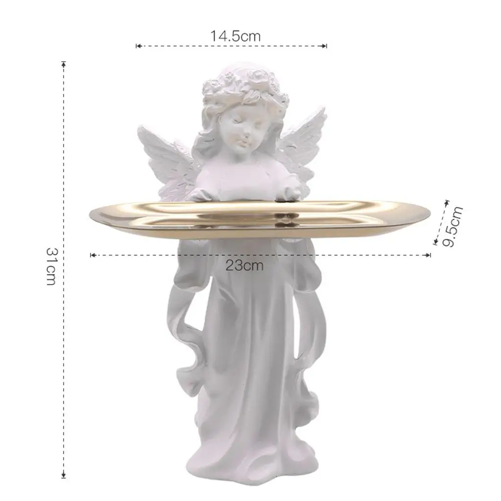 Angel Statue Tray for Display Perfume, Jewelry, Makeup, Bracelet Cosmetic