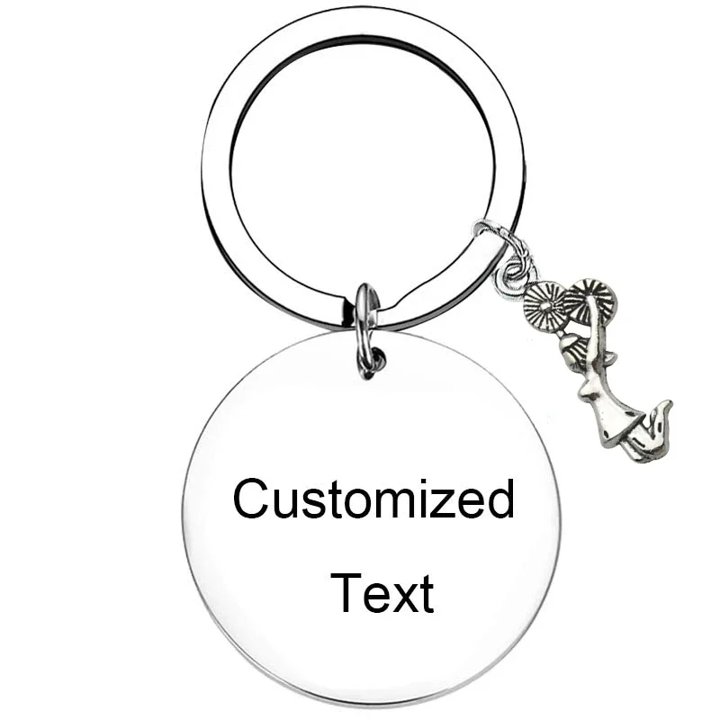 Personalized Custom Keychain Cheerleading Gift Cheerleader trainer Keychain trainer Appreciation Gift Cheer Jewelry