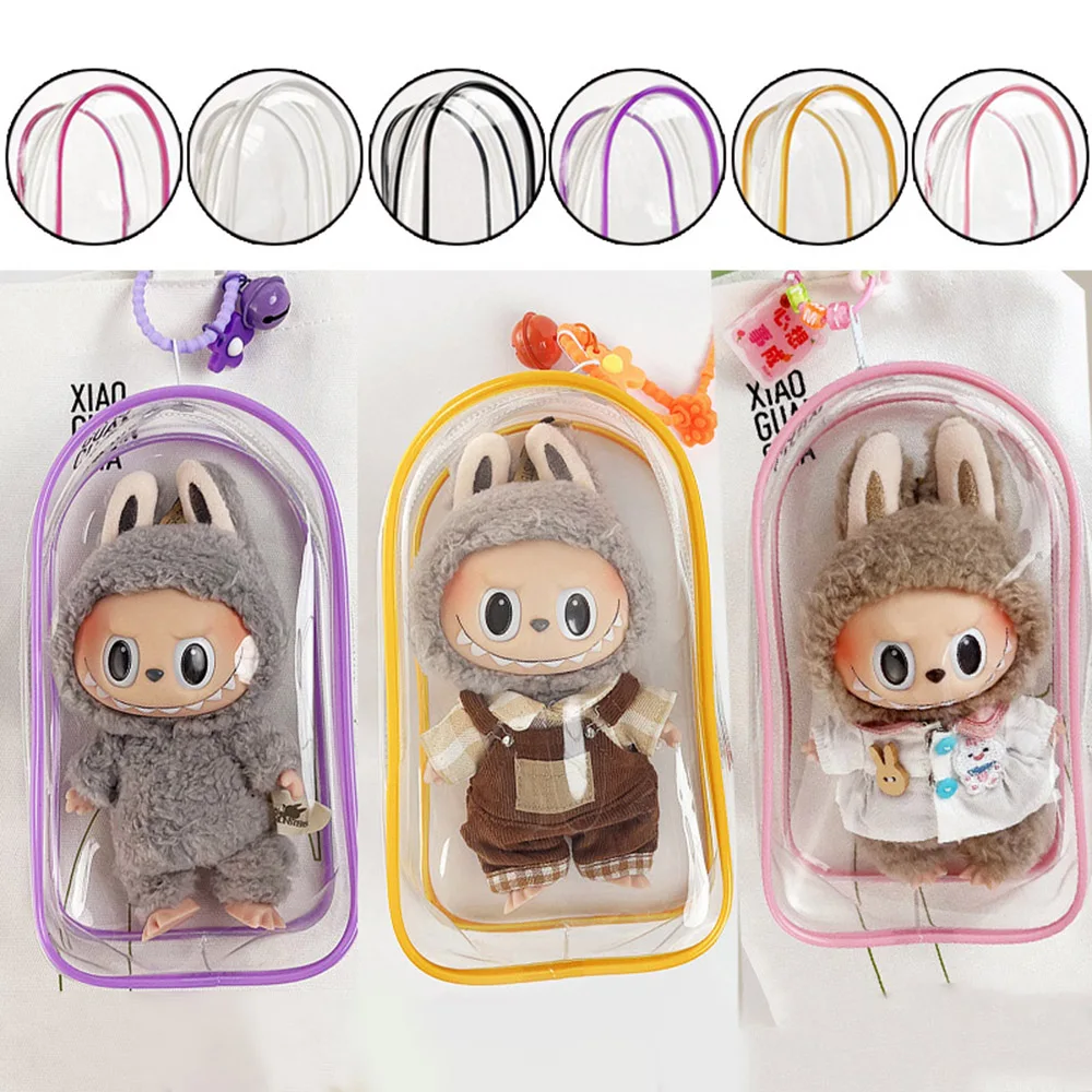 Doll Display Case Dustproof Hanging Bag PVC Transparent Anime Peripheral Dolls Cotton Protective Cover Zipped Modern Unisex Bags