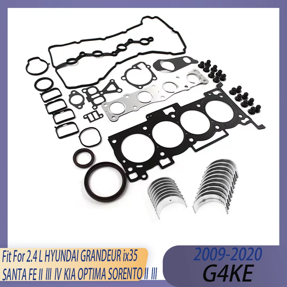 

Engine Cylinder Head Full Gasket * Bearing Set Fit 2.4 L GAS G4KE 09-20 For HYUNDAI GRANDEUR ix35 SANTA FE KIA OPTIMA SORENTO