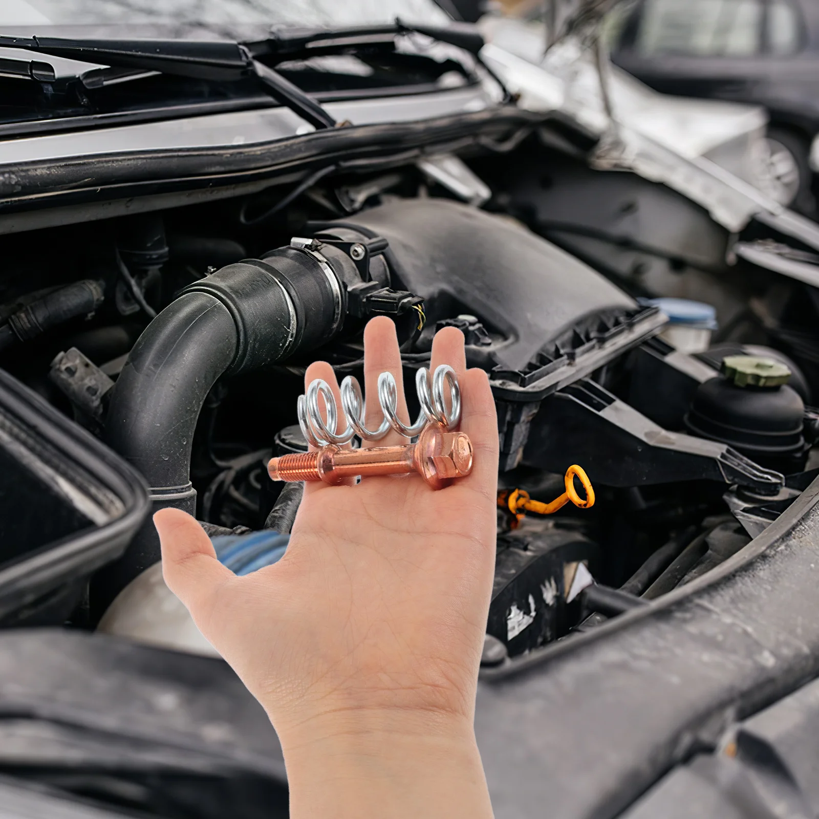 

Exhaust Bolts Springs Kit For Universal Car Catalytic Converter Muffler Repair Durable Exhaust Clamp Hardware Easy