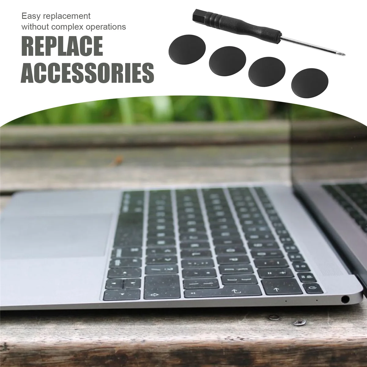 Качество! Резиновые ножки с винтами, комплект нижних отверток для MacBook PRO A1278 A1286 A1297 13, 15, 17 (не для экранов Retina)