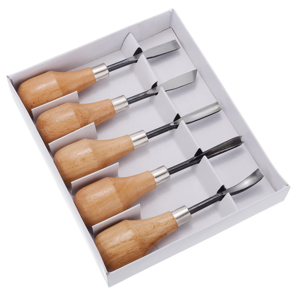 5pcs Multi Purpose Wood Carving Hand Chisel Tool Set Professional DIY Spoon Woodworking Gouges Hand Tools