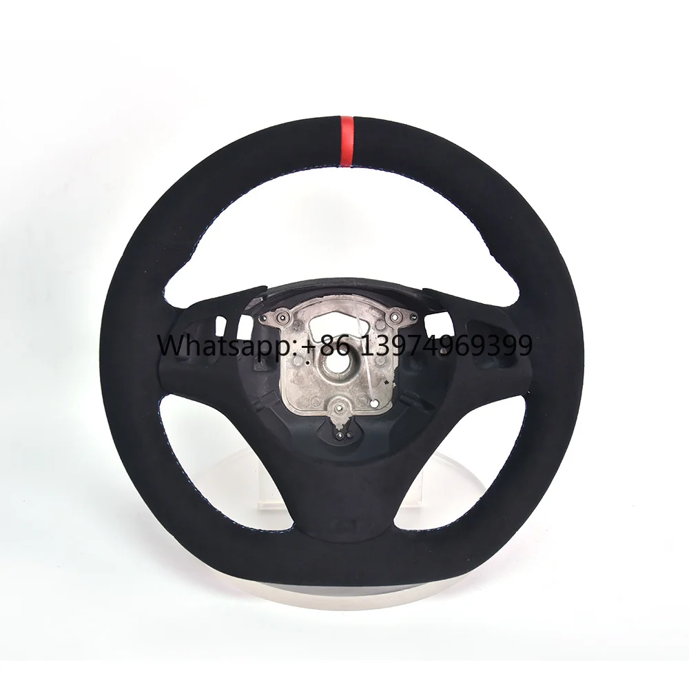 Suitable for BMW E90 Model Modification Forging Carbon Fiber Steering Wheel Assembly Suede Perforated Leather Customized Upgrade