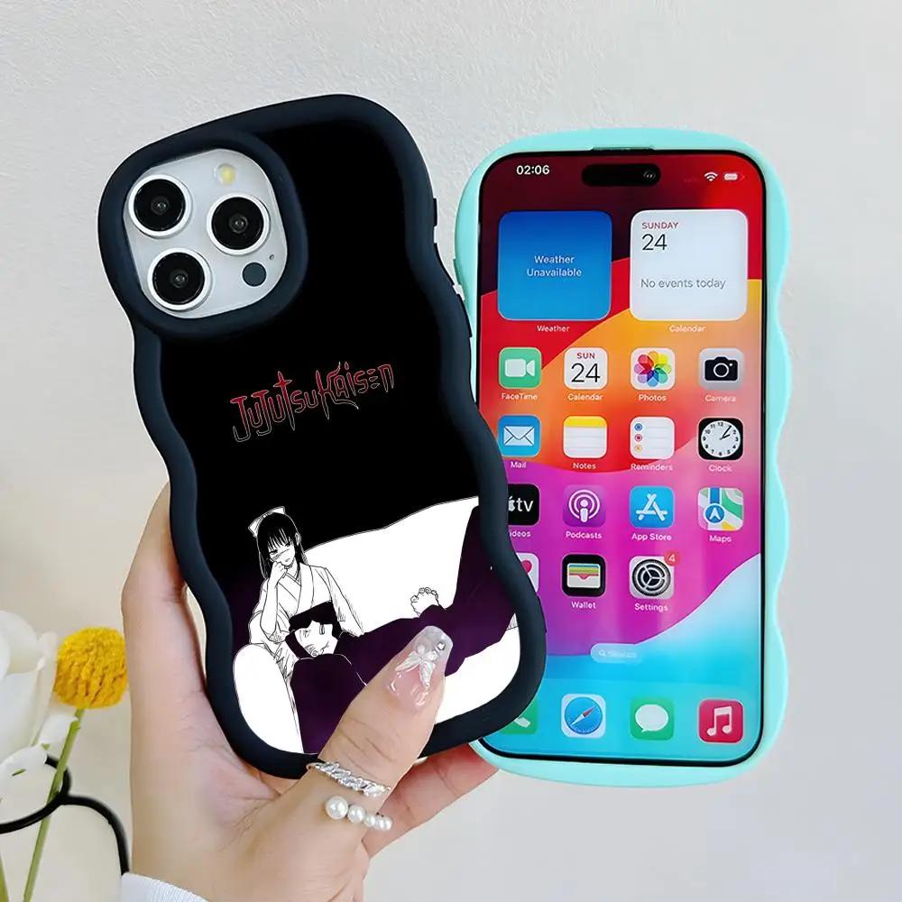 

Jujutsu Kaisen Utahime Iori Phone Case for iPhone 17 16 15 14 13 12 11 Air Pro Max Plus Wavy Edge TPU Colorful Cover Pretty