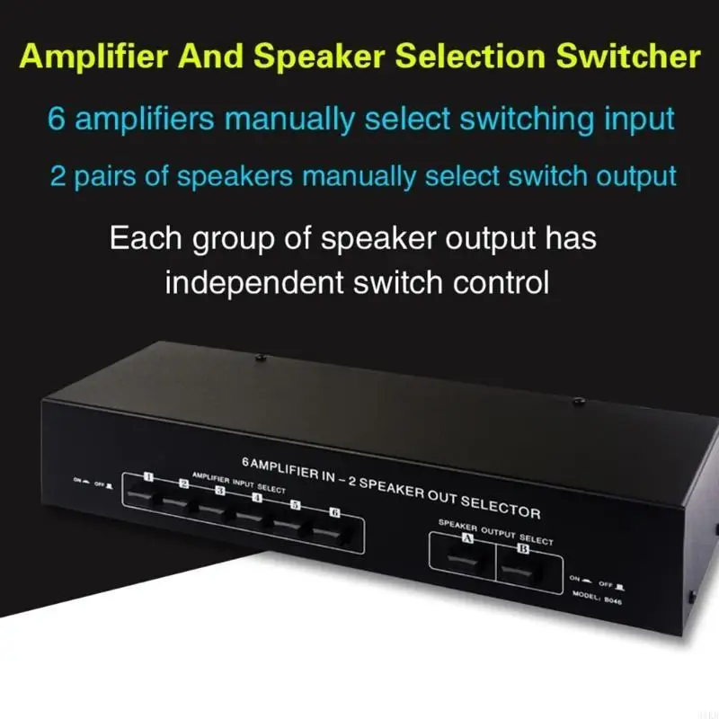 

31KB Amplifiers Speaker Selector Switcher Switching Distributor Losslessly 4In2Out