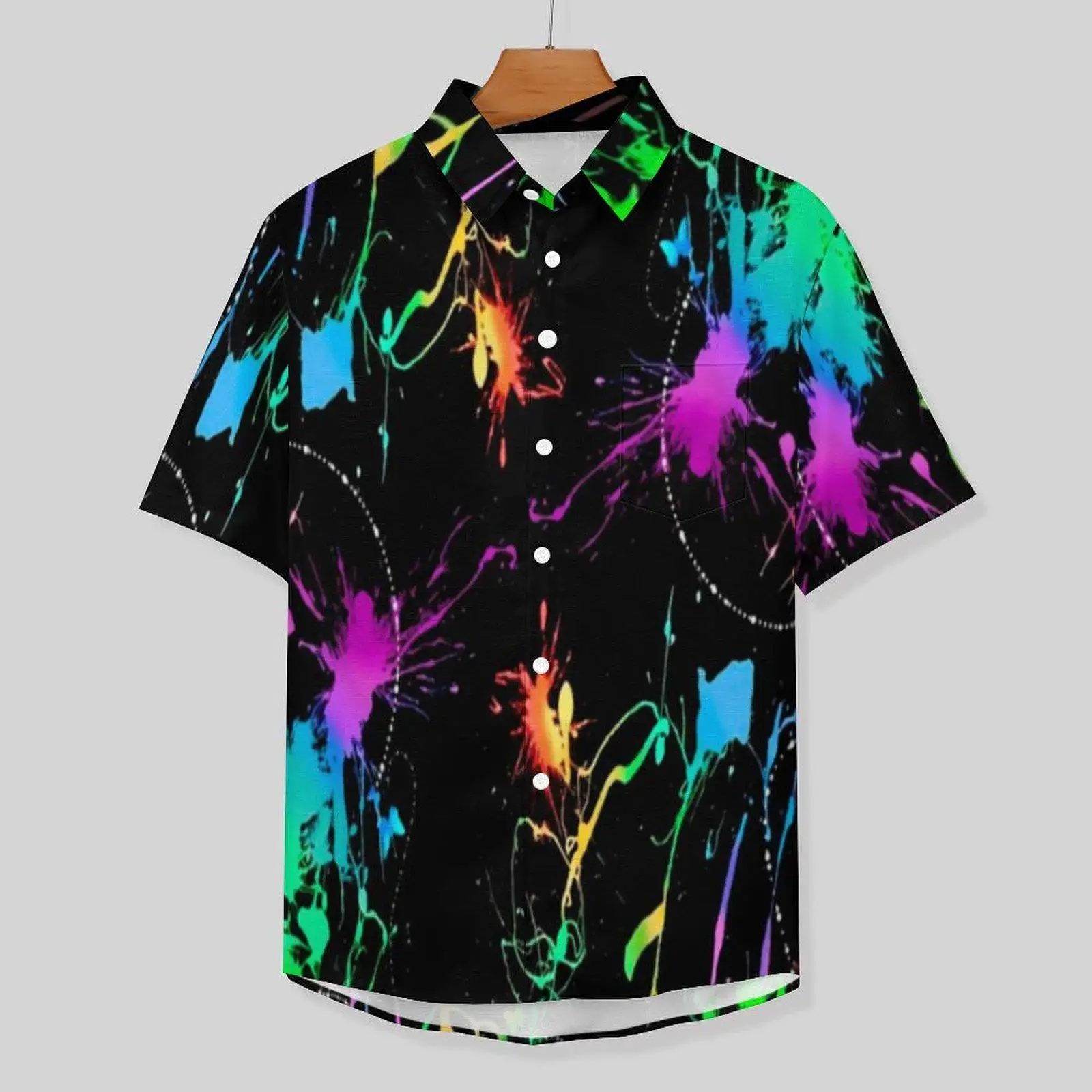 

Digital Printed ort Sve irt 2023088 Print Slim Fit Youthful Summer Faion Casual irt for Young Men