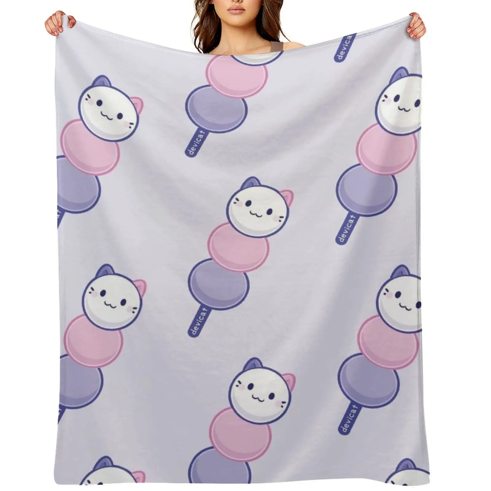 

CandiCat Dango  2022 Throw Blanket Luxury Hairy Decorative Throw Softest Blankets