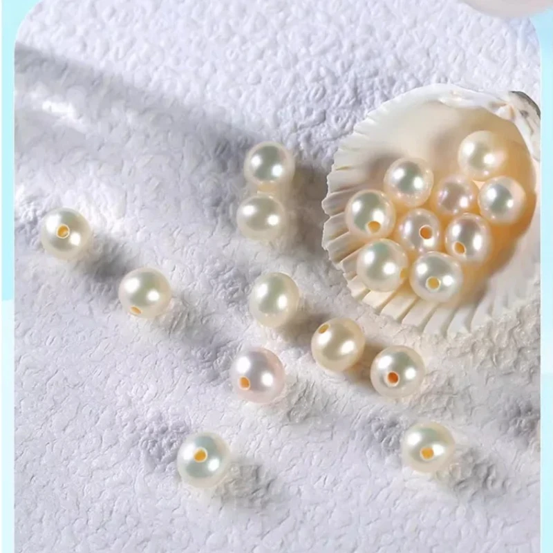 

Очаровательный белый жемчуг диаметром 6-7 мм, свободный жемчуг, полностью просверленный и 20 жемчуг.