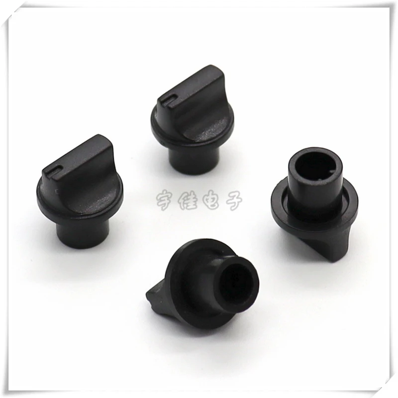 10PCS Black One Shaped Knob Cap Potentiometer Knob Cap 13*15.8mm Knob Cap Audio Adjustment Knob Cap