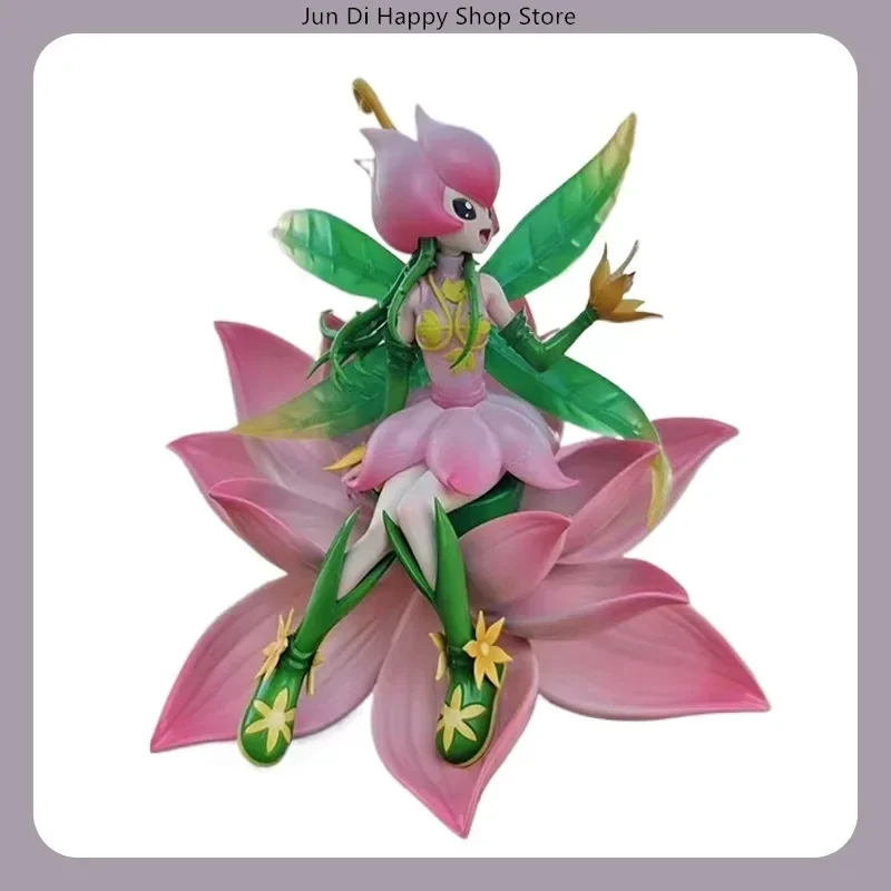 Digimon Lillymon 17 cm sitzende Auswahl, Anime-Figur, Statue, Desktop-Dekoration, Geschenk