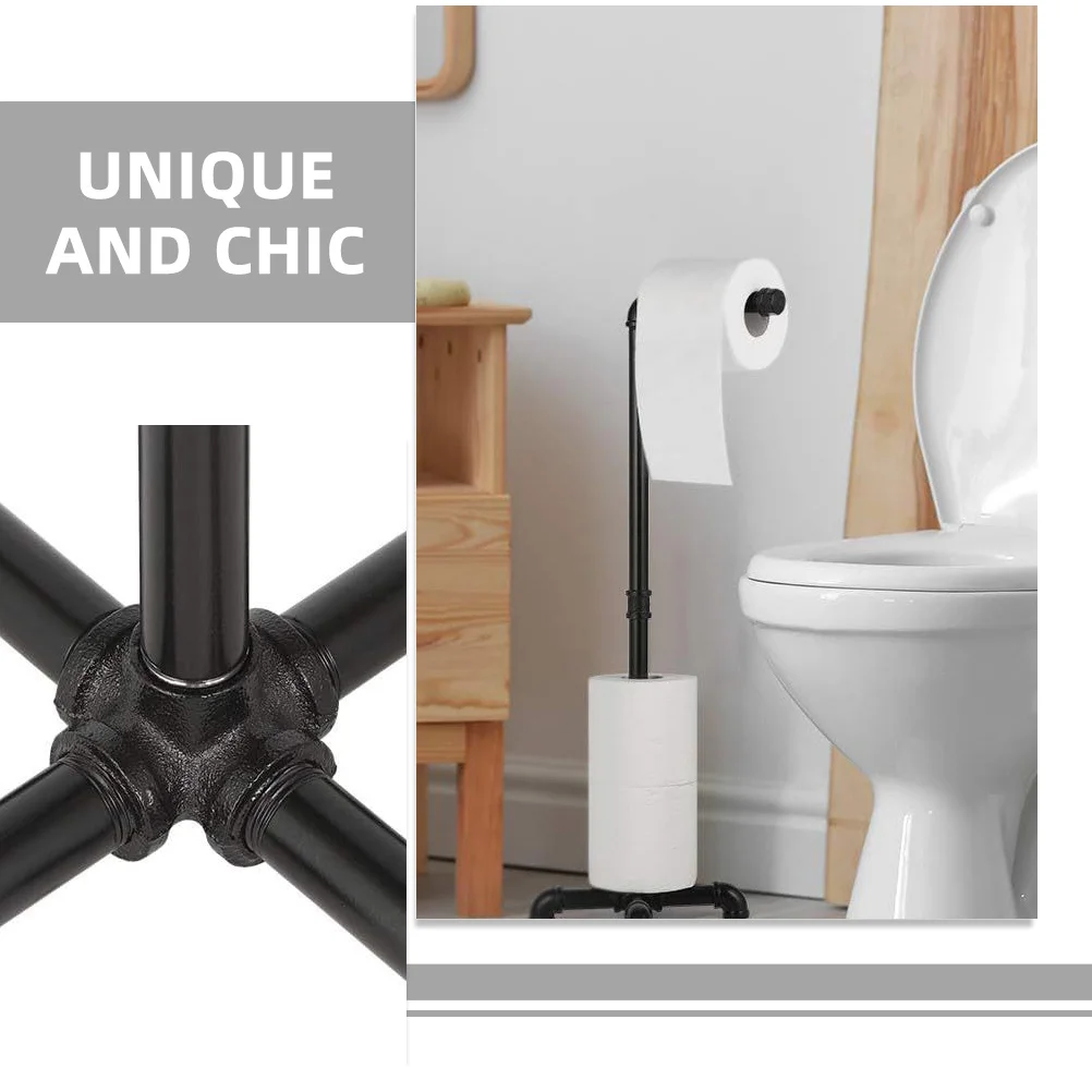 

Вертикальный железный держатель для бумаги, устойчивая основа, подставка для рулонов в ванной комнате, органайзер для салфеток, экономия места, металлическая вешалка для бумажных полотенец