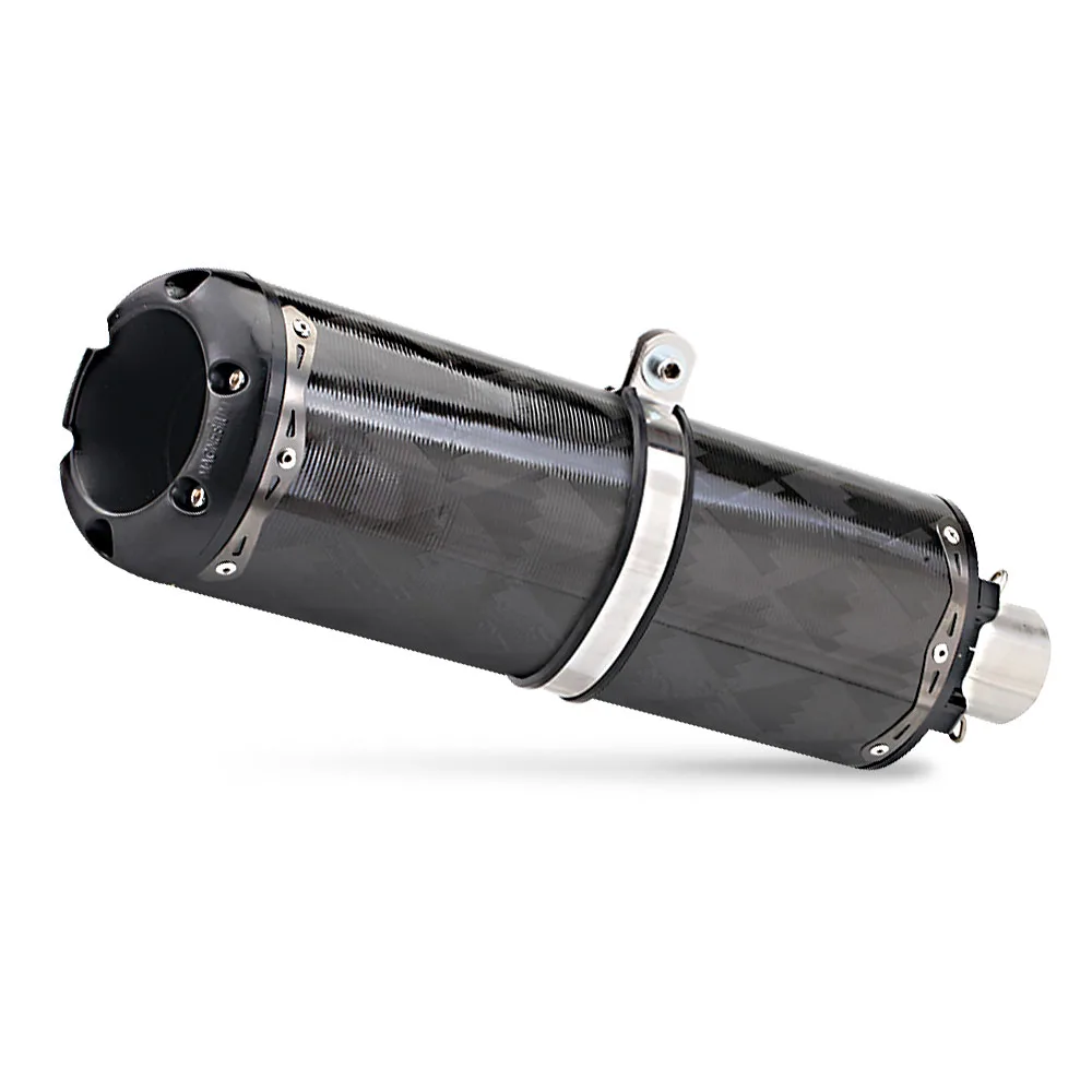 

SXLL 51Mm Universal Carbon Fiber Motorcycle Exhaust Muffler for ZX10R GSX750 ER6N CBR500 K8 K6 NINJIA250 400 NMAX PCX