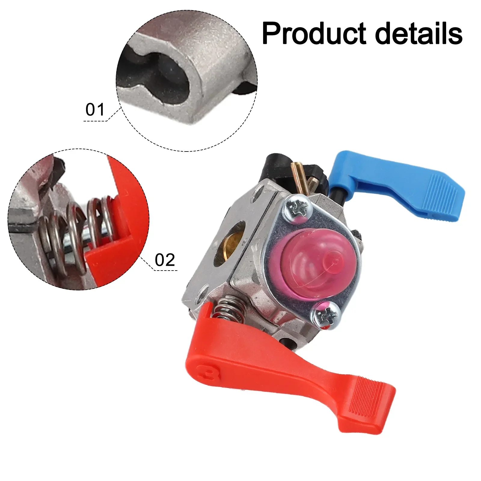 

Premium Carburetor Kit Compatible with For BVM200LE 25CC and PBV200LE Blowers Includes Fuel Filter and Gaskets