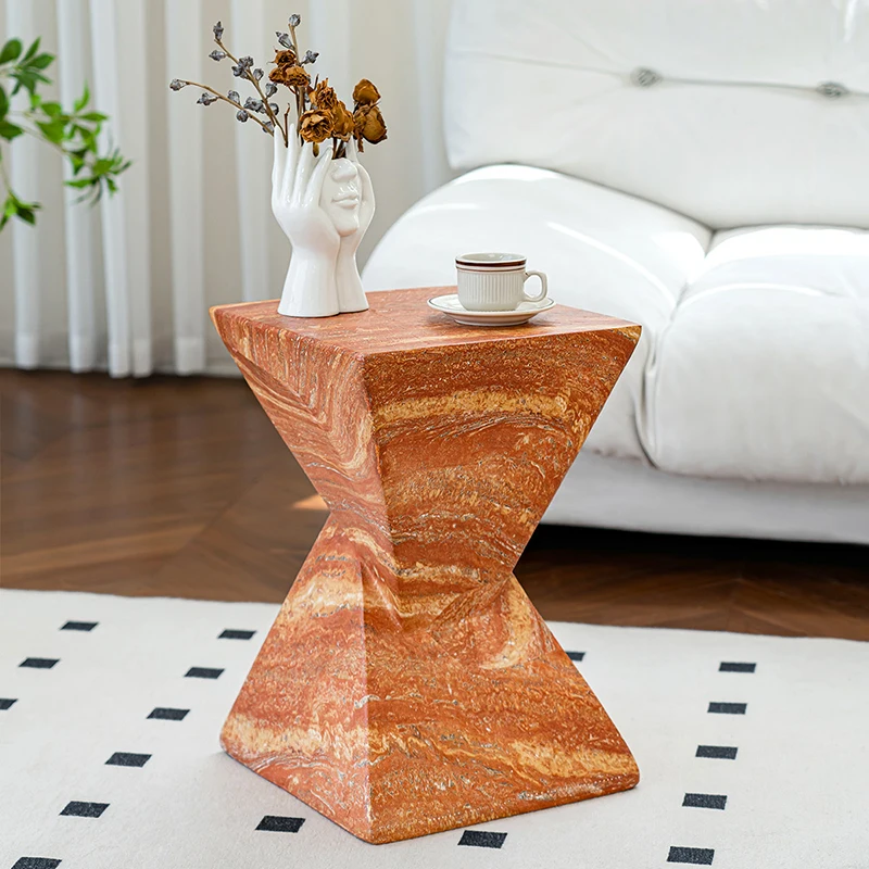 

Журнальный столик из оксида магния, винтажный художественный чайный столик, приставной столик для гостиной, креативный столик для хранения, декоративный столик для дома, мебель в скандинавском стиле