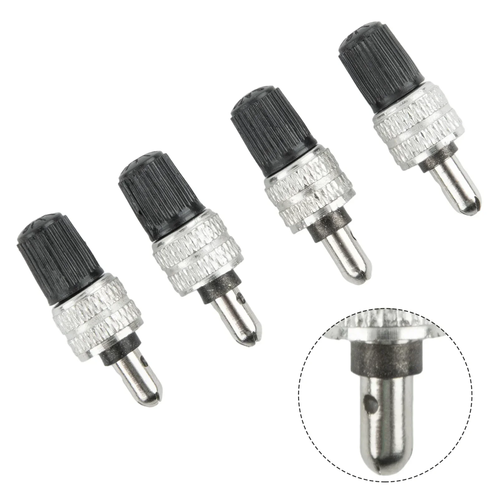 High Quality 2023 Durable 4 X Bicycle Valve Cycling Parts Bike Tools Dunlop Valve For Wheel Germany Set Silver