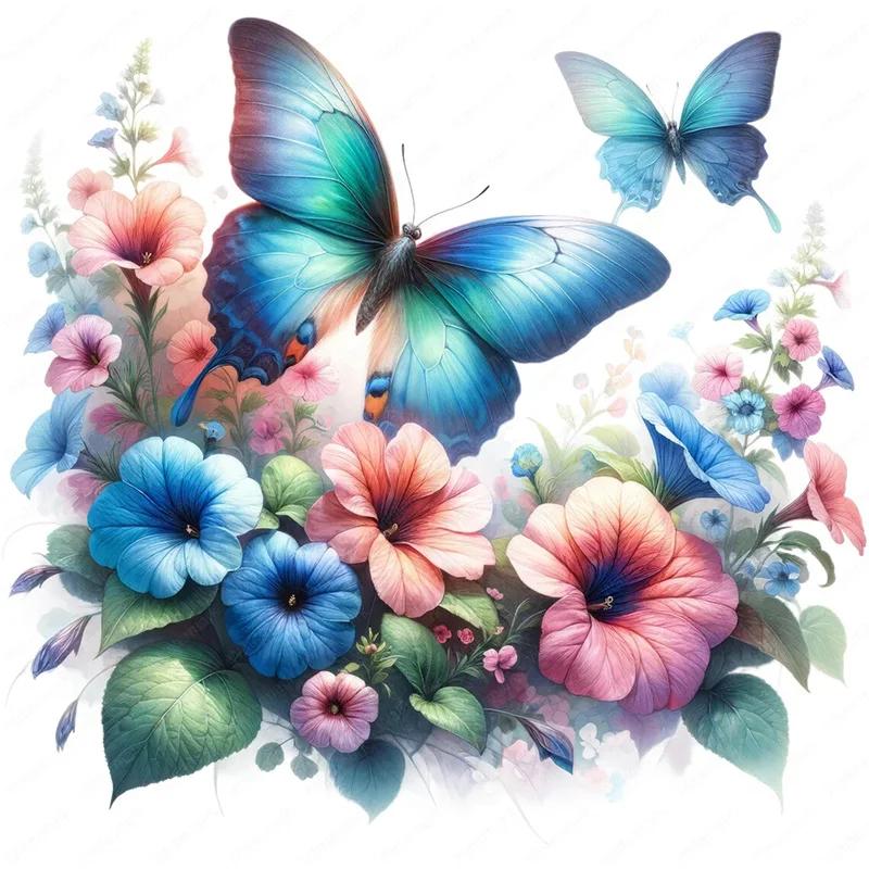 Garden Butterfly Wall Stickers, Toilet Seat Stickers, Bedroom Entrance Living Room Porch Home Decoration Wall Stickers